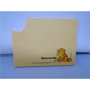Vintage 1978 Garfield Post It Note Pad